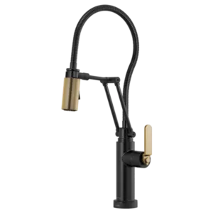 Brizo Matte Black/Luxe Gold Litze Articulating