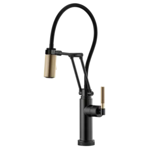 Brizo Matte Black/Luxe Gold Litze Pull-Down