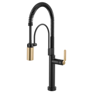 Brizo Matte Black/Luxe Gold Litze Pull-Down