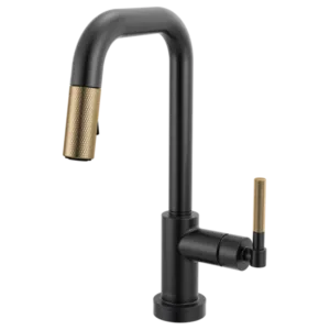 Brizo Matte Black/Luxe Gold Litze Pull-Down Prep
