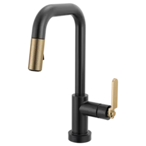 Brizo Matte Black/Luxe Gold Litze Pull-Down Prep