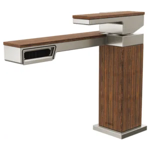 Brizo Luxe Nickel / Teak Wood Frank Lloyd Wright® Single Hole