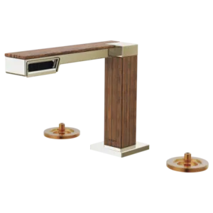 Brizo Polished Nickel Wood Frank Lloyd Wright® Widespread