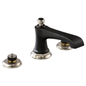 Brizo Luxe Nickel /Matte Black Rook® Widespread