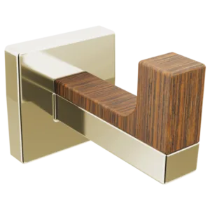 Brizo Polished Nickel Wood Frank Lloyd Wright® Robe / Utility Hook