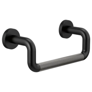 Brizo MATTE BLACK/LUXE STEEL Litze® Towel Ring