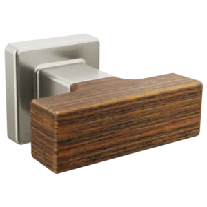 Brizo Luxe Nickel / Teak Wood Frank Lloyd Wright® Drawer Knob