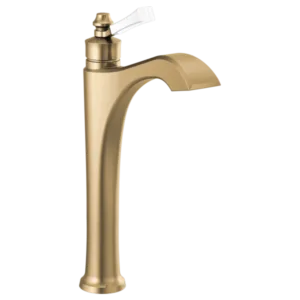 Delta Champagne Bronze / Porcelain Dorval Single Hole