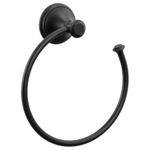 Delta Matte Black Cassidy® Towel Ring