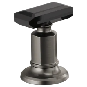 Brizo Luxe Steel / Black Crystal Invari® Handle Kit