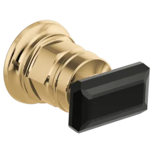 Brizo Polished Gold / Black Crystal Invari® Handle Kit