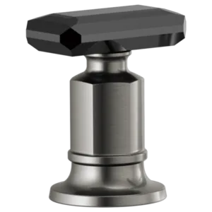 Brizo Luxe Steel / Black Crystal Invari® Handle Kit