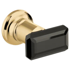 Brizo Polished Gold / Black Crystal Invari® Handle Kit