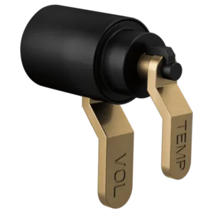 Brizo Matte Black/Luxe Gold Litze Handle Kit