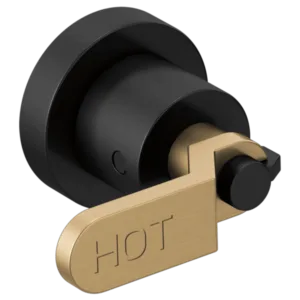 Brizo Matte Black/Luxe Gold Litze Handle Kit