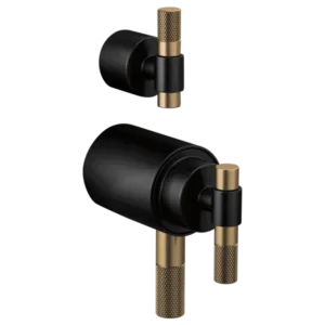 Brizo Matte Black/Luxe Gold Litze Handle Kit