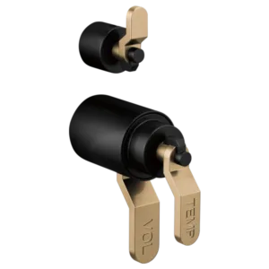 Brizo Matte Black/Luxe Gold Litze Handle Kit