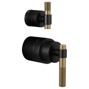 Brizo Matte Black/Luxe Gold Litze Handle Kit