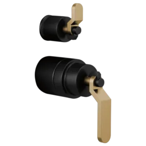 Brizo Matte Black/Luxe Gold Litze Handle Kit
