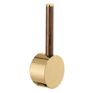 Brizo Polished Gold / Wood Odin® Handle Kit