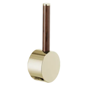 Brizo Polished Nickel / Wood Odin® Handle Kit