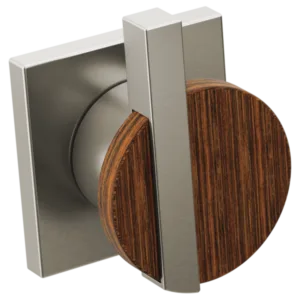 Brizo Luxe Nickel / Teak Wood Frank Lloyd Wright® Handle Kit