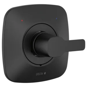 Delta Matte Black Modern Valve Trim