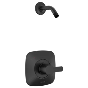 Delta Matte Black Modern Shower Trim