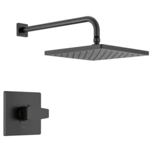 Delta Matte Black Modern Shower Trim
