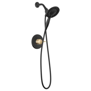 Delta Matte Black / Champagne Bronze Albion™ Shower Trim