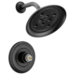 Delta Matte Black Cassidy® Shower Trim