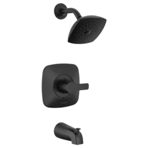 Delta Matte Black Modern Tub & Shower Trim