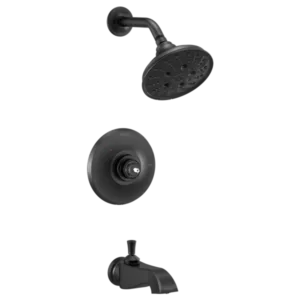 Delta Matte Black Dorval™ Tub & Shower Trim