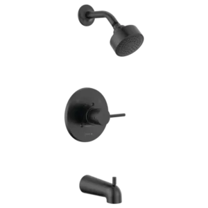 Delta Matte Black Modern Tub & Shower Trim