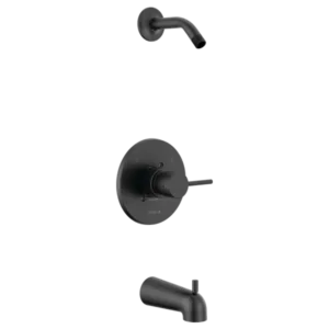 Delta Matte Black Modern Tub & Shower Trim