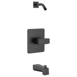 Delta Matte Black Modern Tub & Shower Trim