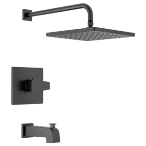 Delta Matte Black Modern Tub & Shower Trim