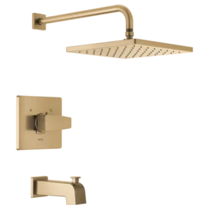 Delta Champagne Bronze Modern Tub & Shower Trim