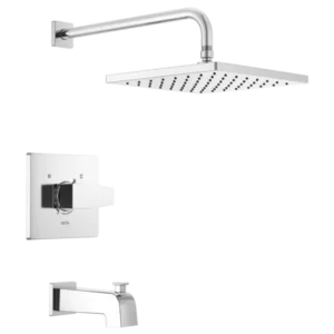 Delta Polished Chrome Modern Tub & Shower Trim