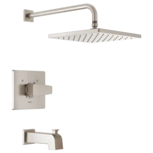 Delta Spotshield Brushed Nickel Modern Tub & Shower Trim