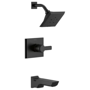 Delta Matte Black Pivotal® Tub & Shower Trim
