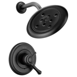 Delta Matte Black Cassidy® Shower Trim