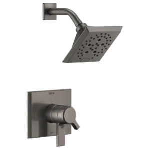 Delta  Black Stainless Steel Pivotal® Shower Trim