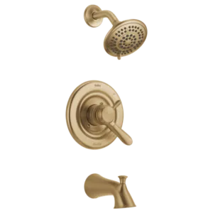 Delta Champagne Bronze Lahara Tub & Shower Trim