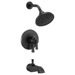 Delta Matte Black Dorval™ Tub & Shower Trim