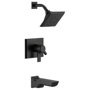Delta Matte Black Pivotal® Tub & Shower Trim