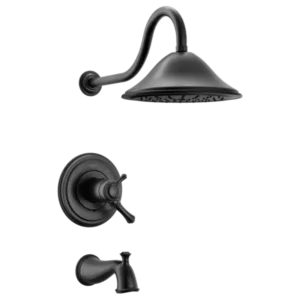 Delta Matte Black Cassidy® Tub & Shower Trim