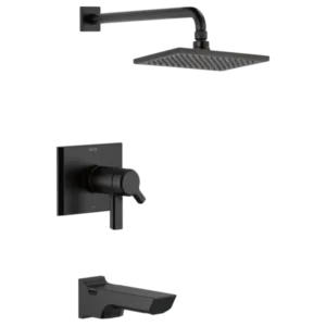 Delta Matte Black Pivotal® Tub & Shower Trim