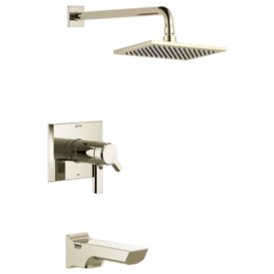 Delta  Polished Nickel Pivotal® Tub & Shower Trim