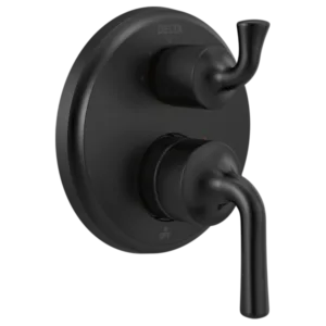 Delta Matte Black Kayra® Shower Trim with Diverter